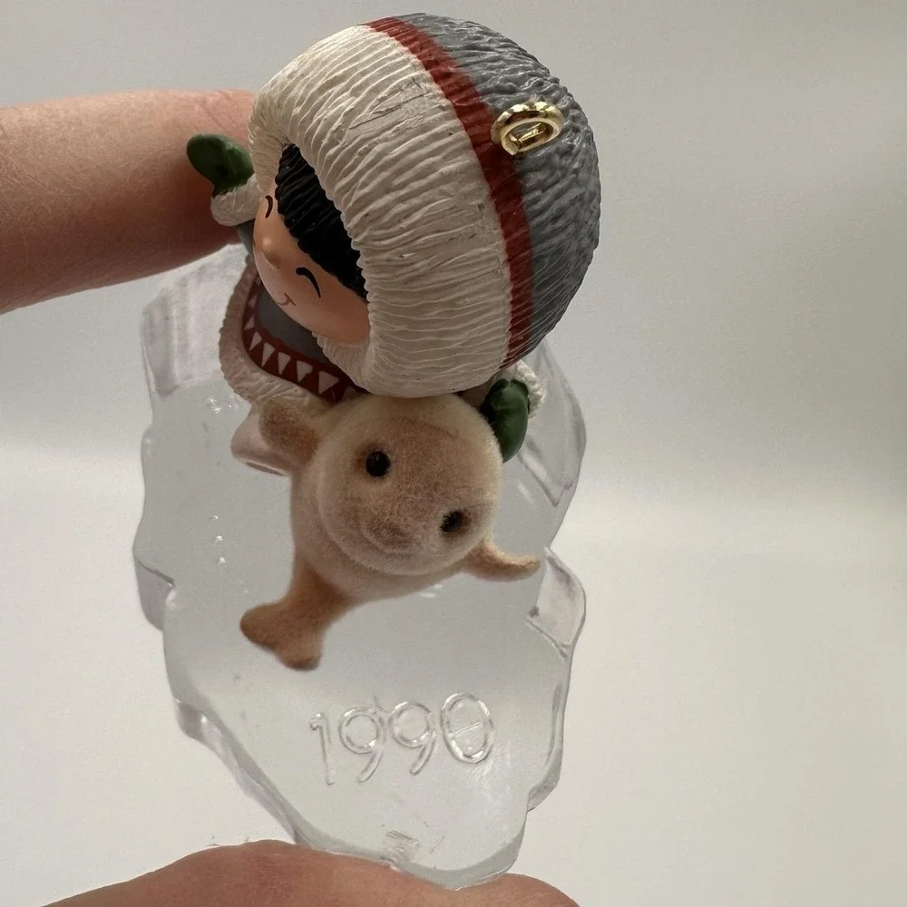 Vintage 1990 Hallmark Keepsake‎ Frosty Friends Christmas Ornament W Box QX439-6